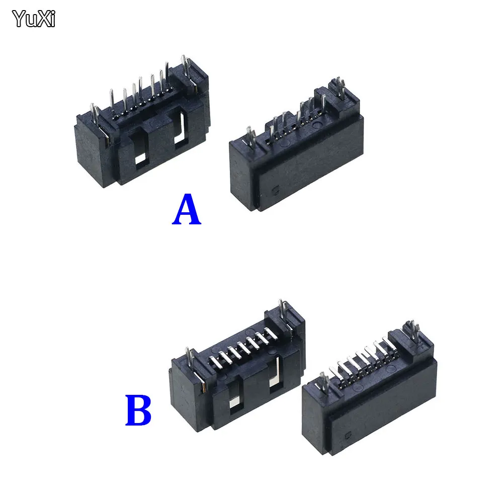 

YUXI 1pcs SATA Connector Male 7P Hard Disk Interface A Type Straight Needle Vertical Socket Curved PIN Connector Socket