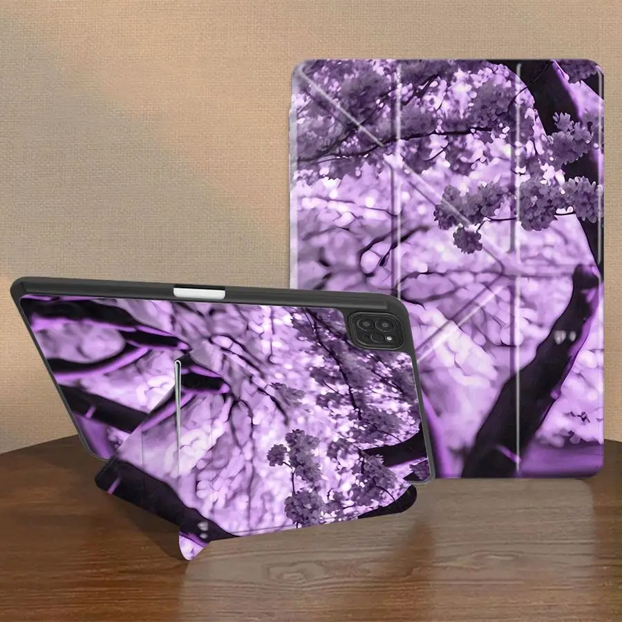 Tree Under Car Pattern Tablet Case For iPad Mini 6 7 Pro 11th 10th 9th 8th 7th 12.9inch Pro 2025 Air 4 5 M3 M2 M4 11inch Holder