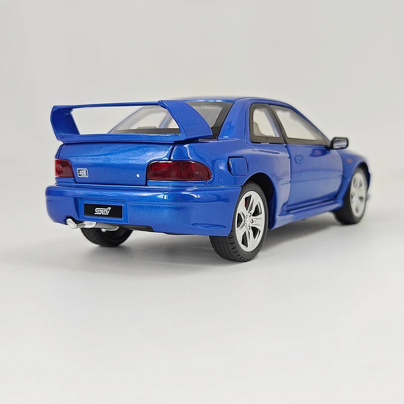 1:24 Simulation Subaru STI Alloy Car Model Pendant Steering Shock Absorber Return Sound and Light Sports Car Gift Door Can Open