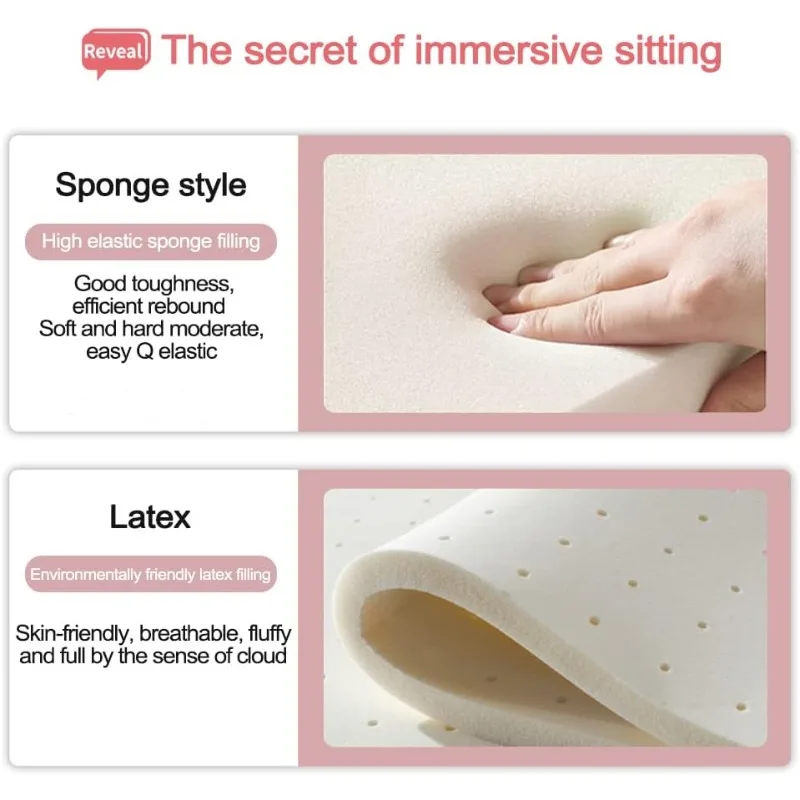 كرسي مكتب منزلي كرسي كمبيوتر مع كرسي مهام كمبيوتر منجد متوسط الظهر قابل للتعديل