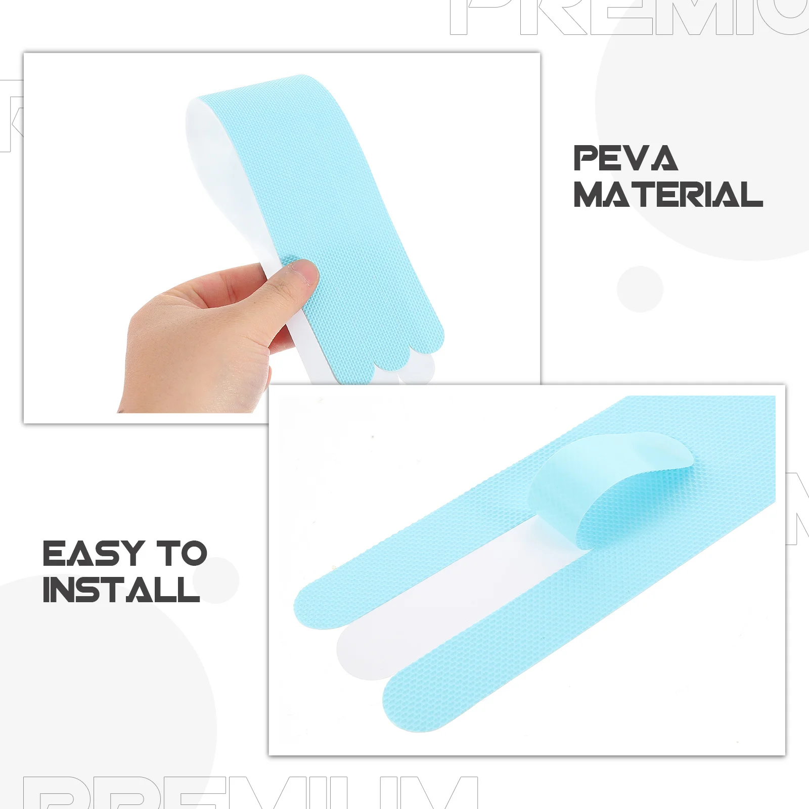 24 قطعة ملصقات دش شفافة غير قابلة للانزلاق Peva شرائط أمان لاصقة لحوض الاستحمام دش الدرج المطبخ بركة مكافحة زلة #5