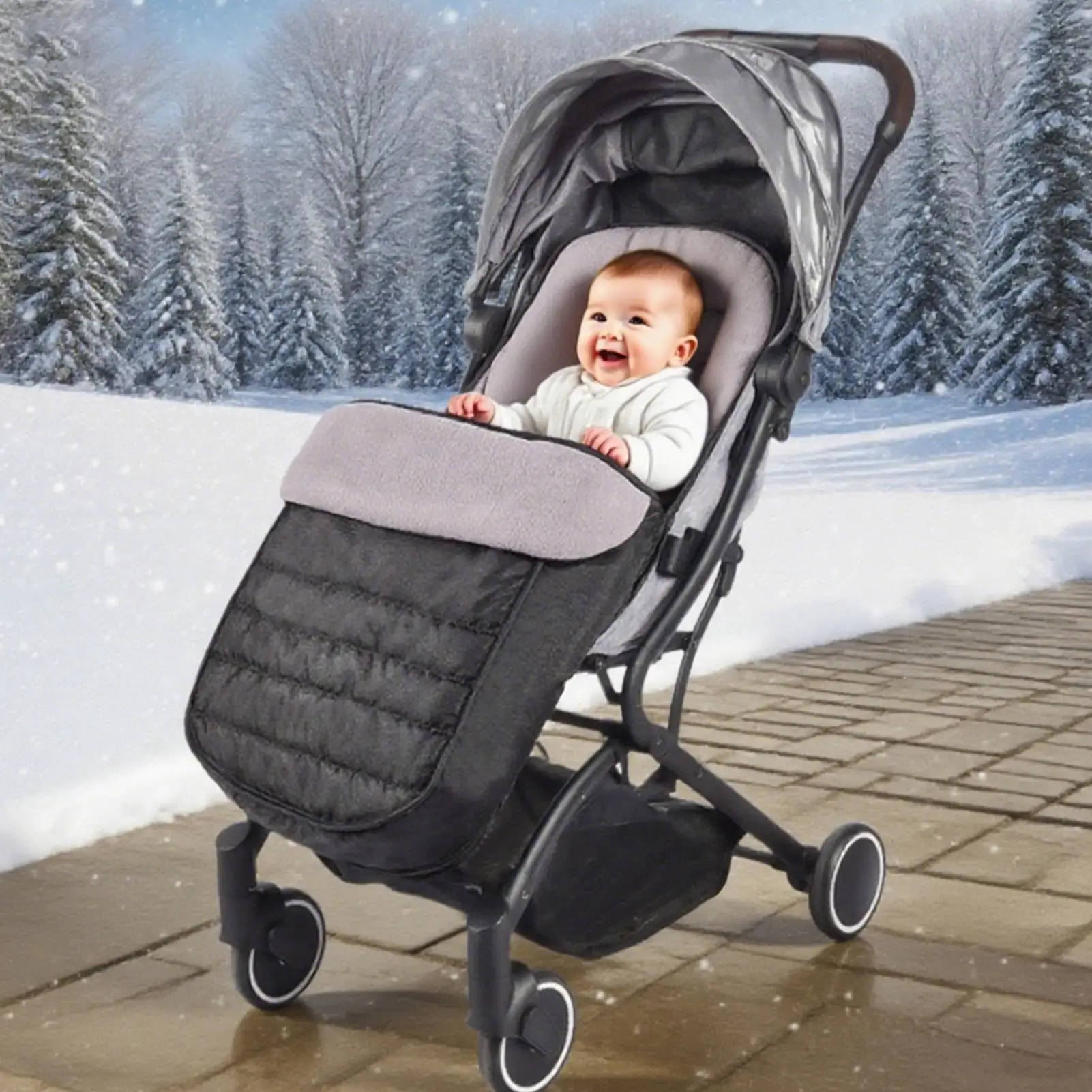 Stroller Footmuff Baby Bunting Bags Windproof Stroller Footmuff Waterproof Blanket For Cribs Rooms Travel Carriers Prams Kids