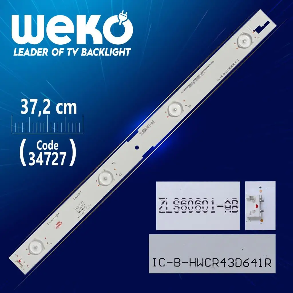 EVERLİGHT IC-B-HWCR43D641R - ZLS60601-AB - 37.2 CM 4 LED- (WK-23)