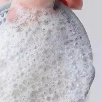 

Double-Sided Oval Soap Bag Bath Cleansing Foaming Net With Lanyard Body Exfoliating Scrubber Sponges Bathroom Mesh Soap Pocket