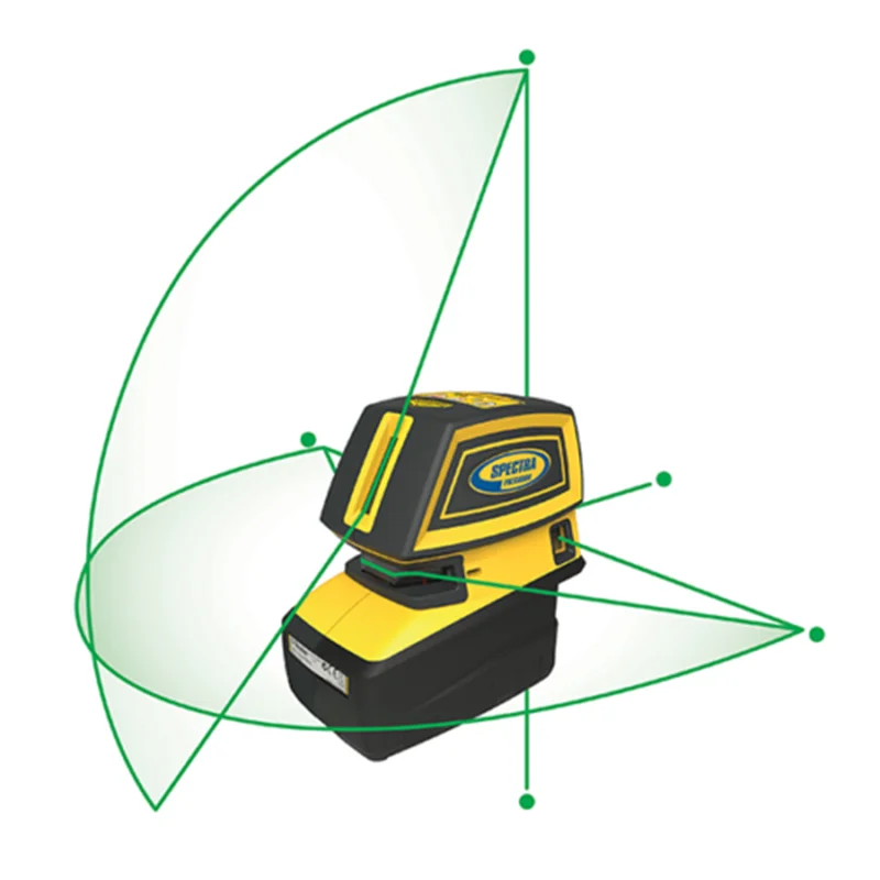 NEW Spectra  Multi Line Laser Level Precision LT52G - 5 x Green Beam Laser Tool,