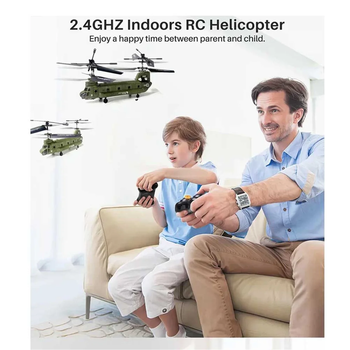 A88M RC Helikopter S026H Baling-Baling Ganda Pesawat Transportasi Tinggi Tetap Pesawat Rc Hadiah Mainan Remote Control untuk Anak-anak