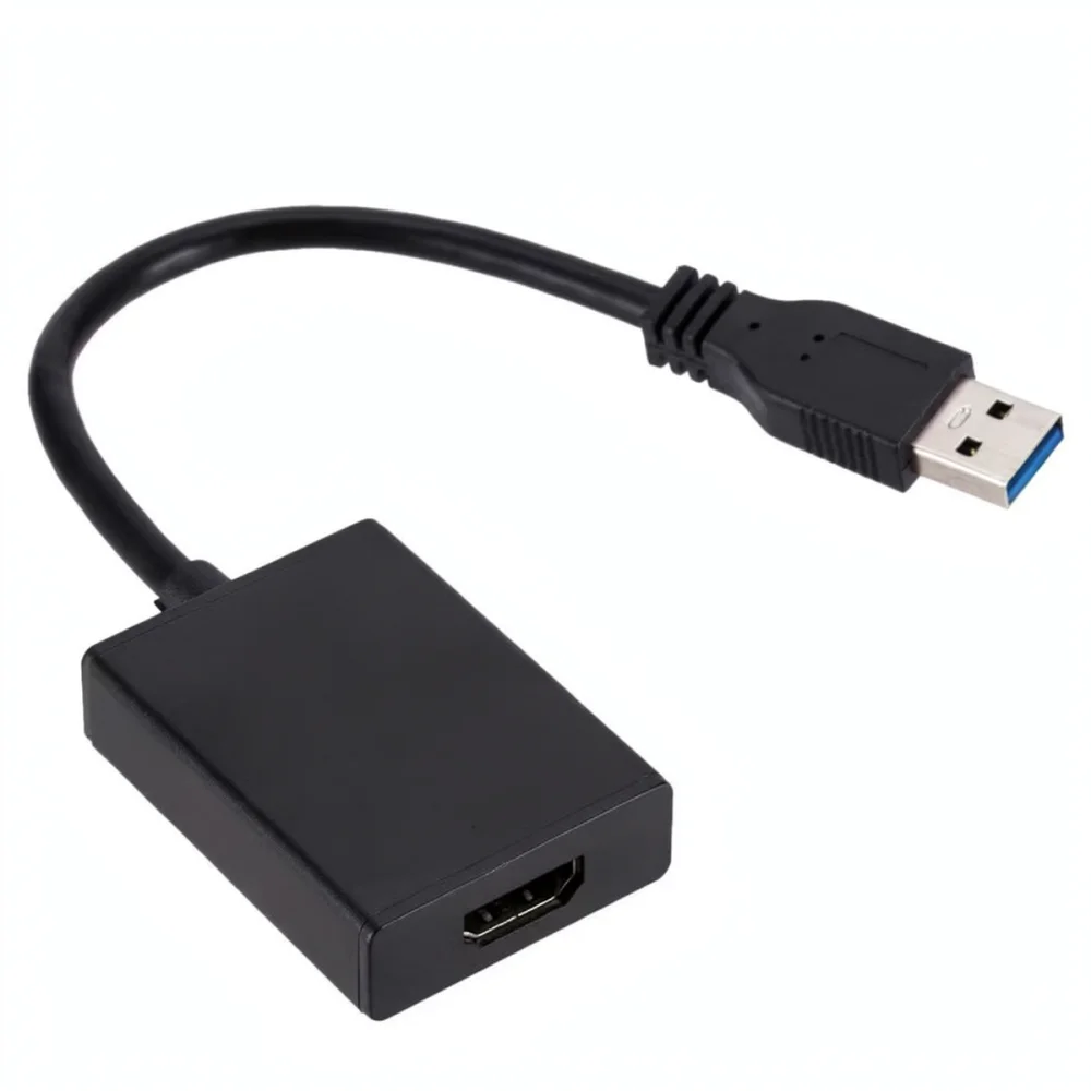 Plug And Play USB To HDMI Adapter 1080P HD Converter Cable For Laptop Desktop Monitor Projector Screen Extension
