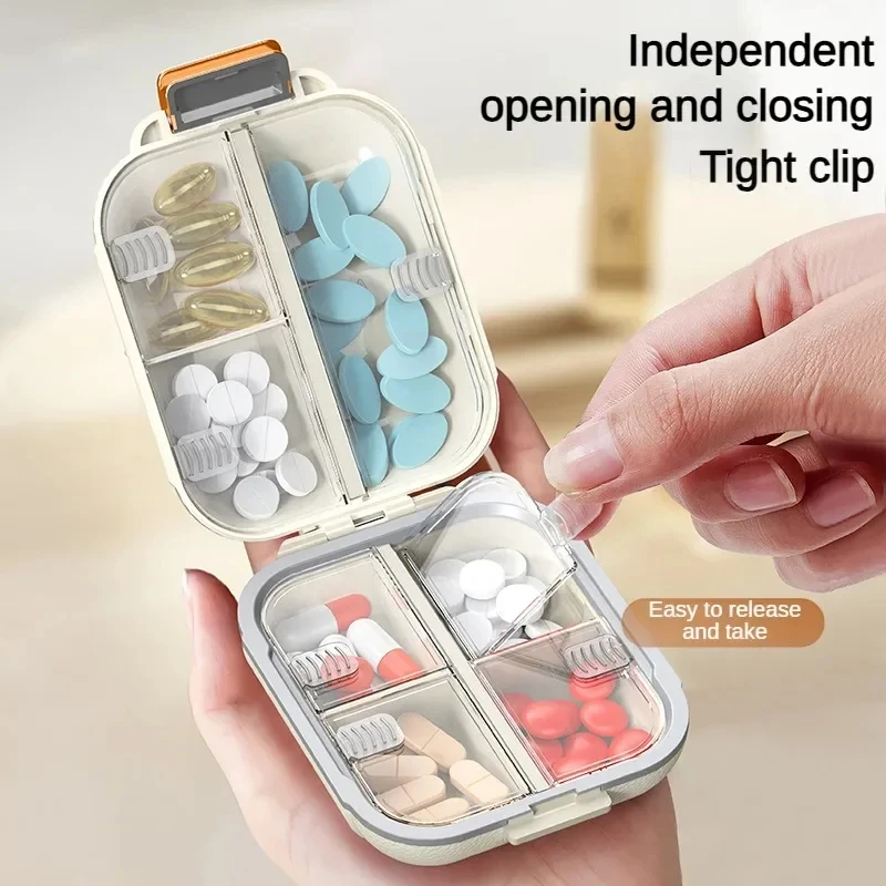 7 griglie settimanali portatili custodie per pillole da viaggio scatole sigillanti a prova di umidità contenitori per pillole compresse di stoccaggio vitamine medicinali organizer