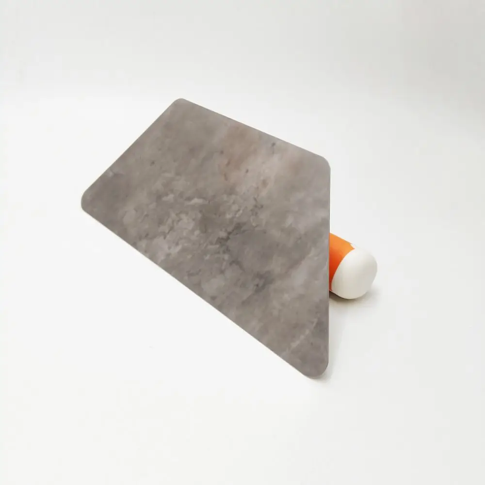 

Orange Grip Cement Trowel Stainless Steel Blade Sturdy Build Tile Laying Tool Comfortable Grip Serrated Notched Notched Float