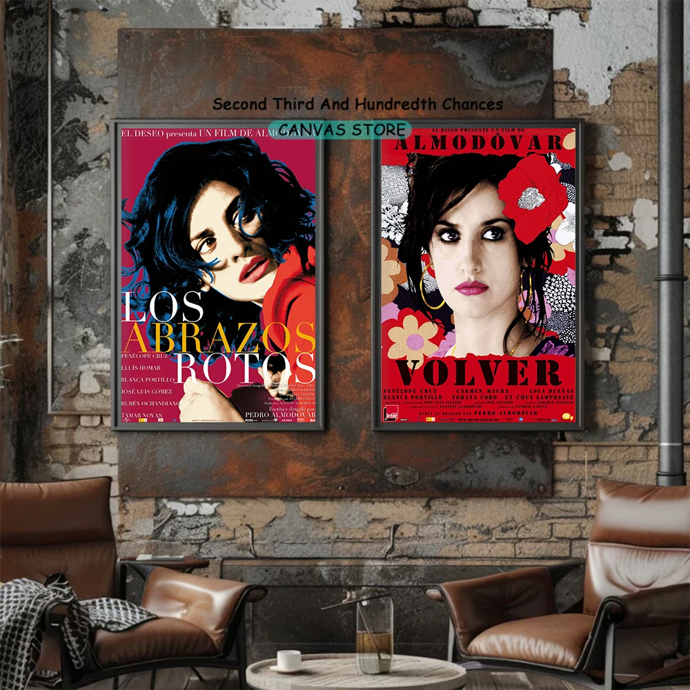 Almodovar Best Movies Posters Volver Art Print Canvas Prints Vintage Movies Films Covers Wall Art Bar Cafe Aesthetic Wall Decor