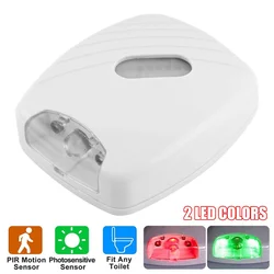 Motion Activated Toilet Night Light PIR Motion Sensor LED Night Light 2 Colors Changing Bathroom Toilet Nightlight