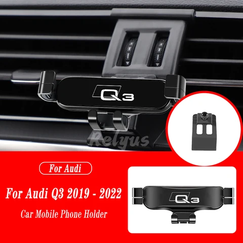 Автомобильный держатель мобильного телефона для Audi Q3 F3B 8UG 8UB 2013-2022, крепления для вентиляционного отверстия, подставка, GPS, гравитационный навигационный кронштейн, автомобильные аксессуары