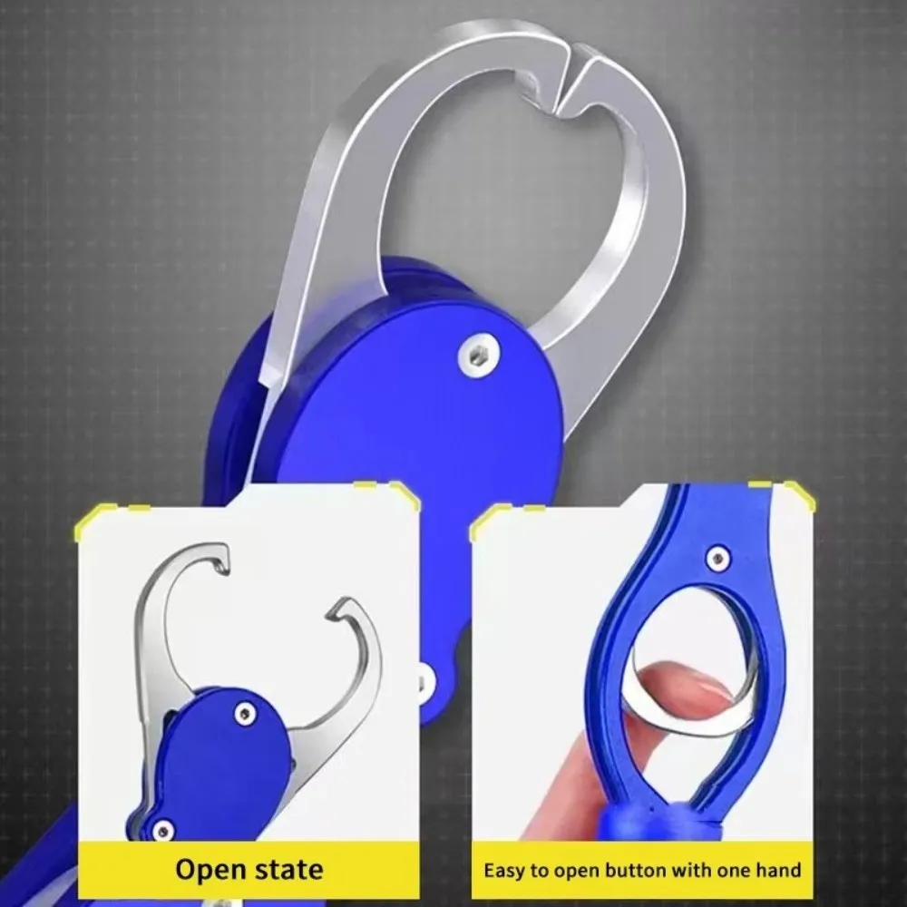 

Aluminum Alloy Heavy Duty Fish Lip Gripper with Weighing Scale Fishing Tool Fishing Grip Hook No Rust Waterproof