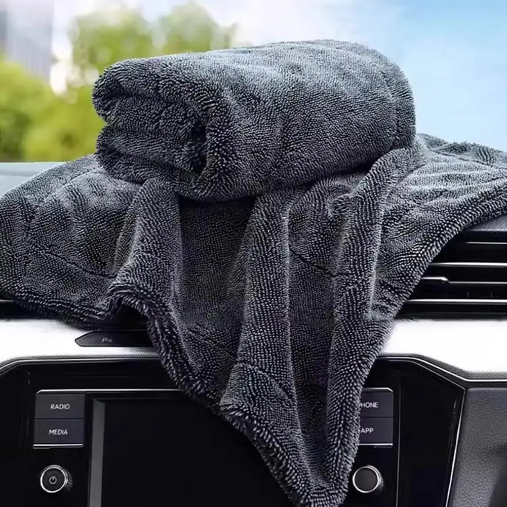 1 stücke Auto Waschen Handtuch Doppelseitige Handtuch Auto Detaillierung Twisted Braid Tuch Super Saugfähigen Lappen für Auto Hause Waschen accessori L1K5