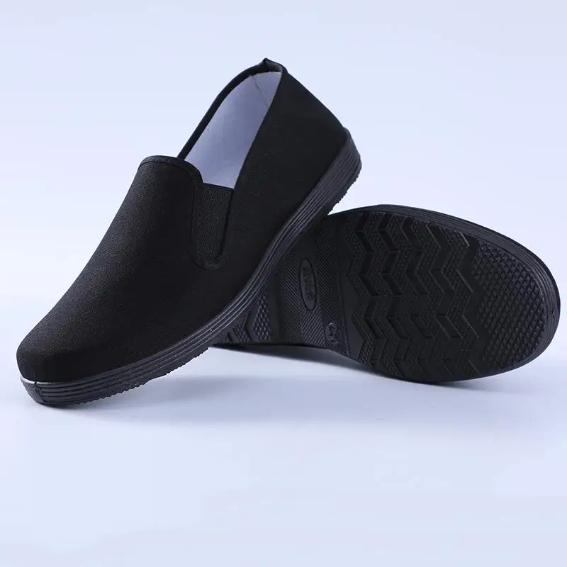 

Beijing Canvas oes Men's Casual Slip-On Hotel Work Large Size Old Beijing Cloth oes Spring Autumn New Sle Leisure Bla
