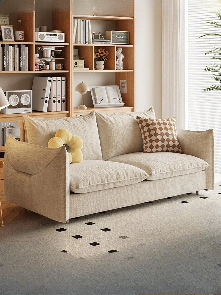 

Custom Sofa Bed Folding Dual-purpose Cream Wind Multi-functional Double Living Room Modern Fabric Sofa