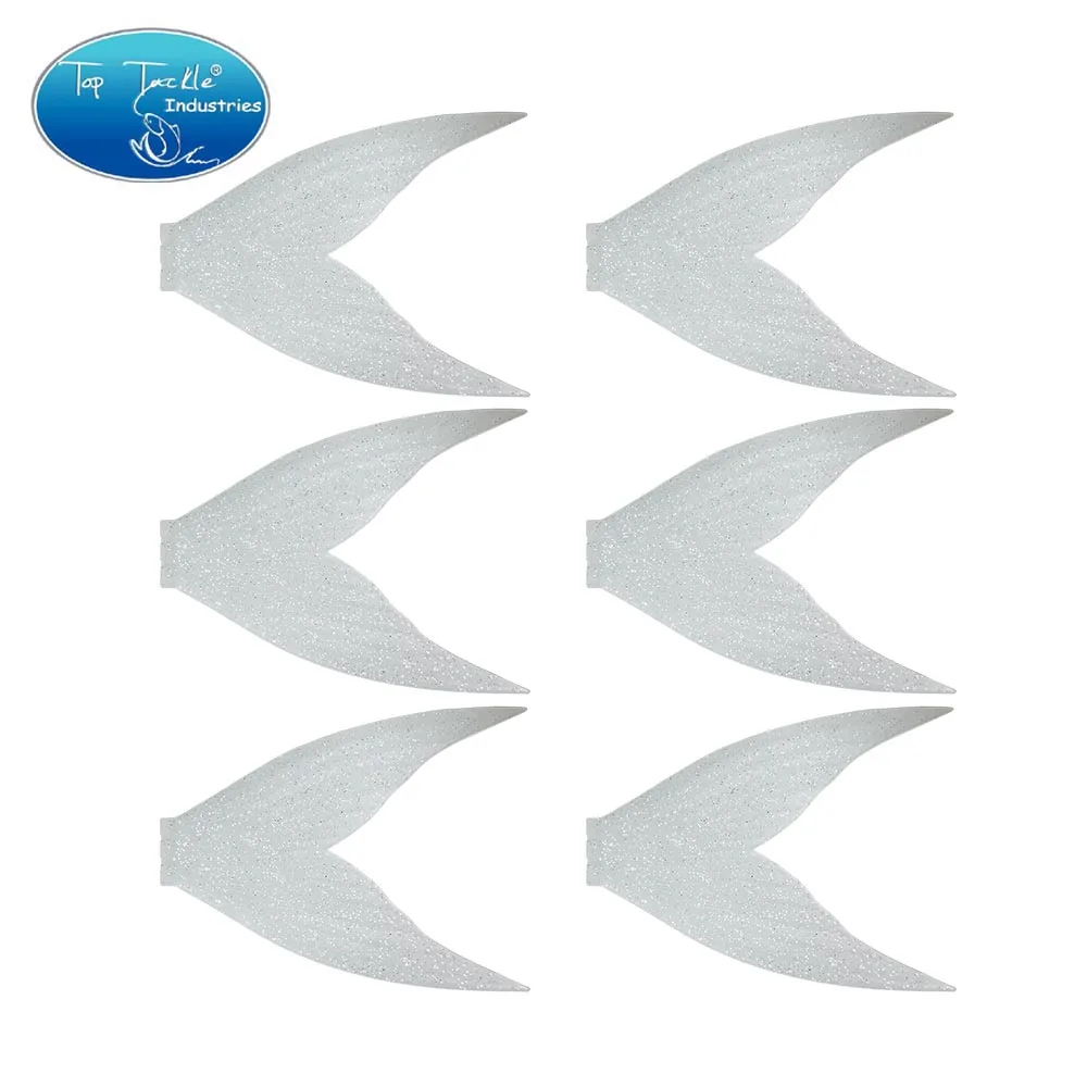 Isca articulada de plástico de silicone japonês, cauda sobressalente para isca Gaint, construção resistente para extrema durabilidade, 370mm, 6 cores