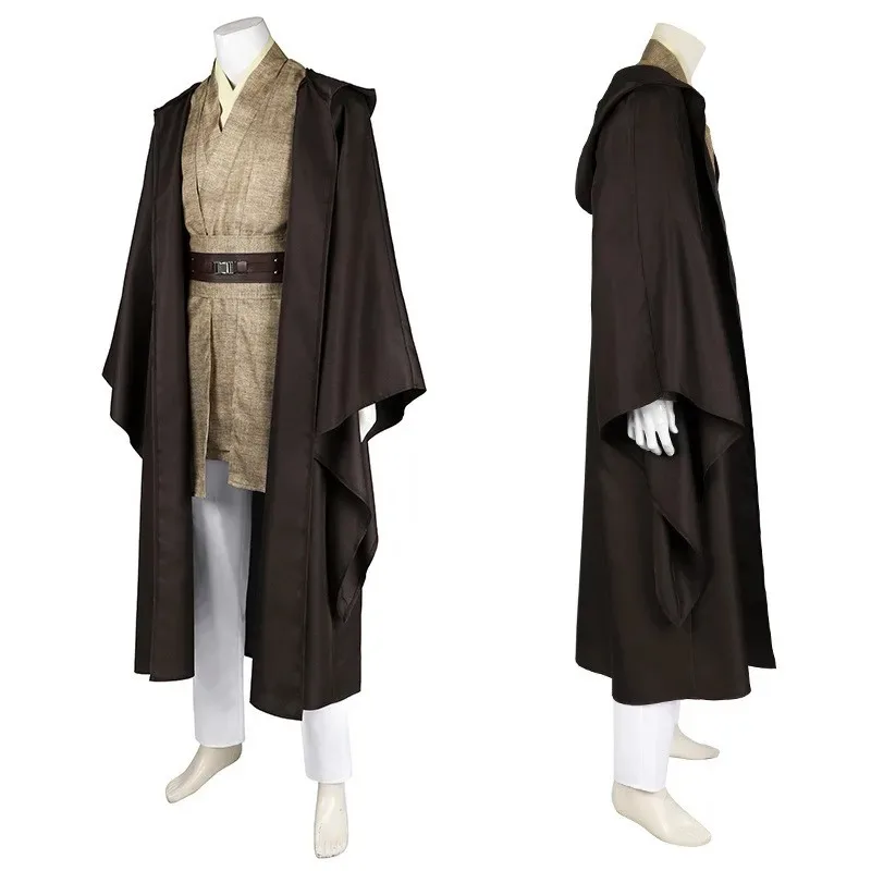 

CyHalloween Party Mace Windu Cosplay Costume Jedi Knight Robe And Uniform Set Carnival Master Windu's Role-playing Dress Up