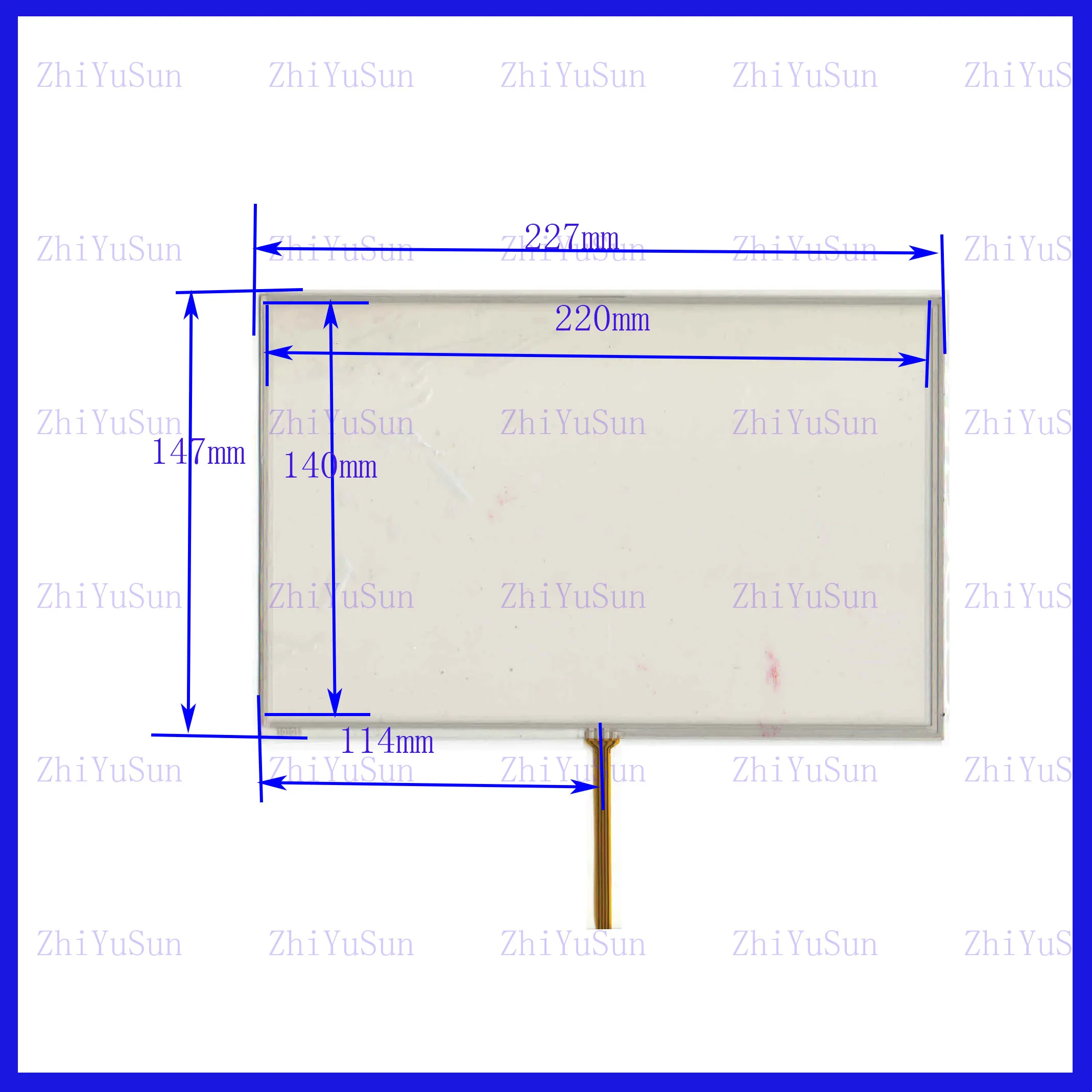 101011   228*148mm  lins Touch Screen For GPS CAR sensor glass Industrial application this's compatible  228*148