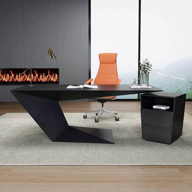 #￥baking paint Alien Computer desk Creative Design Desk escritorios decomputadora office tableModern Minimalism office furniture