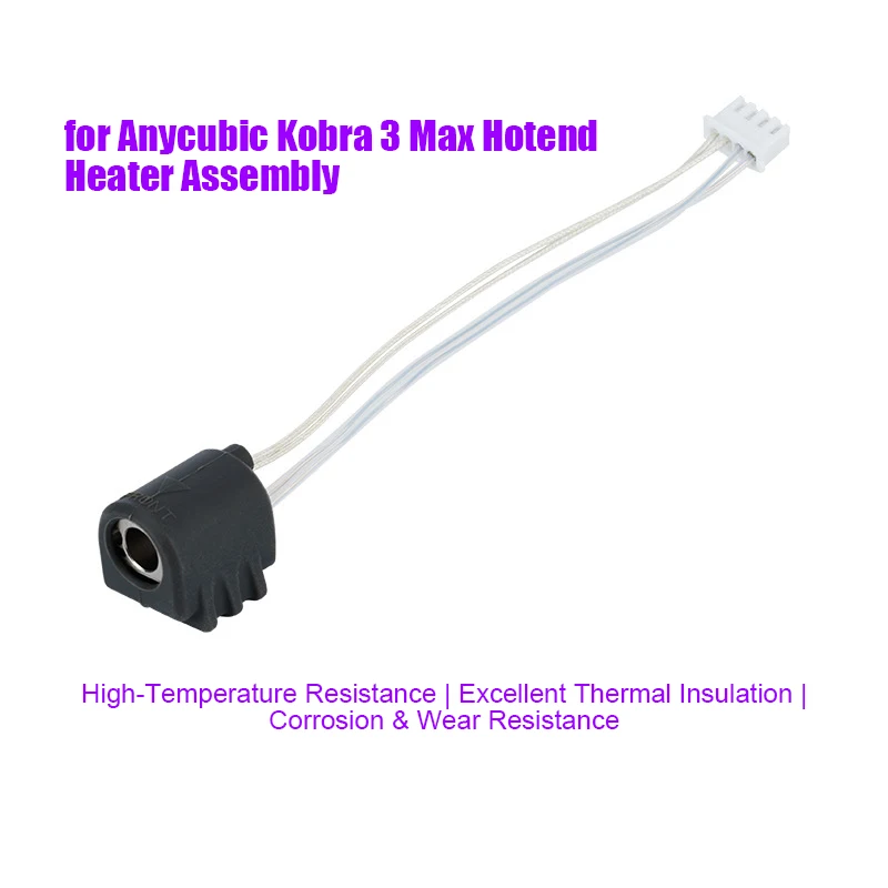 

Для нагревателя Anycubic Kobra 3 Max Hotend в сборе с керамическим нагревательным картриджем 28 В, 80 Вт, 300 ° Комплект обновления C для печати ABS/ASA