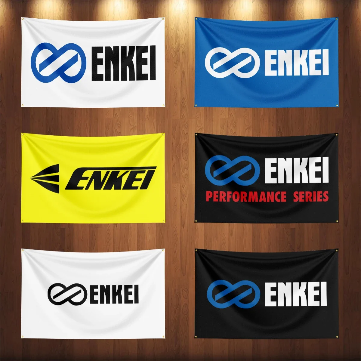 90x150CM Enkeis Auto Parts Flag Car Truck Wheels Parts Accessories Banner Garage Outdoor Decoration Tapestry Poster Racing