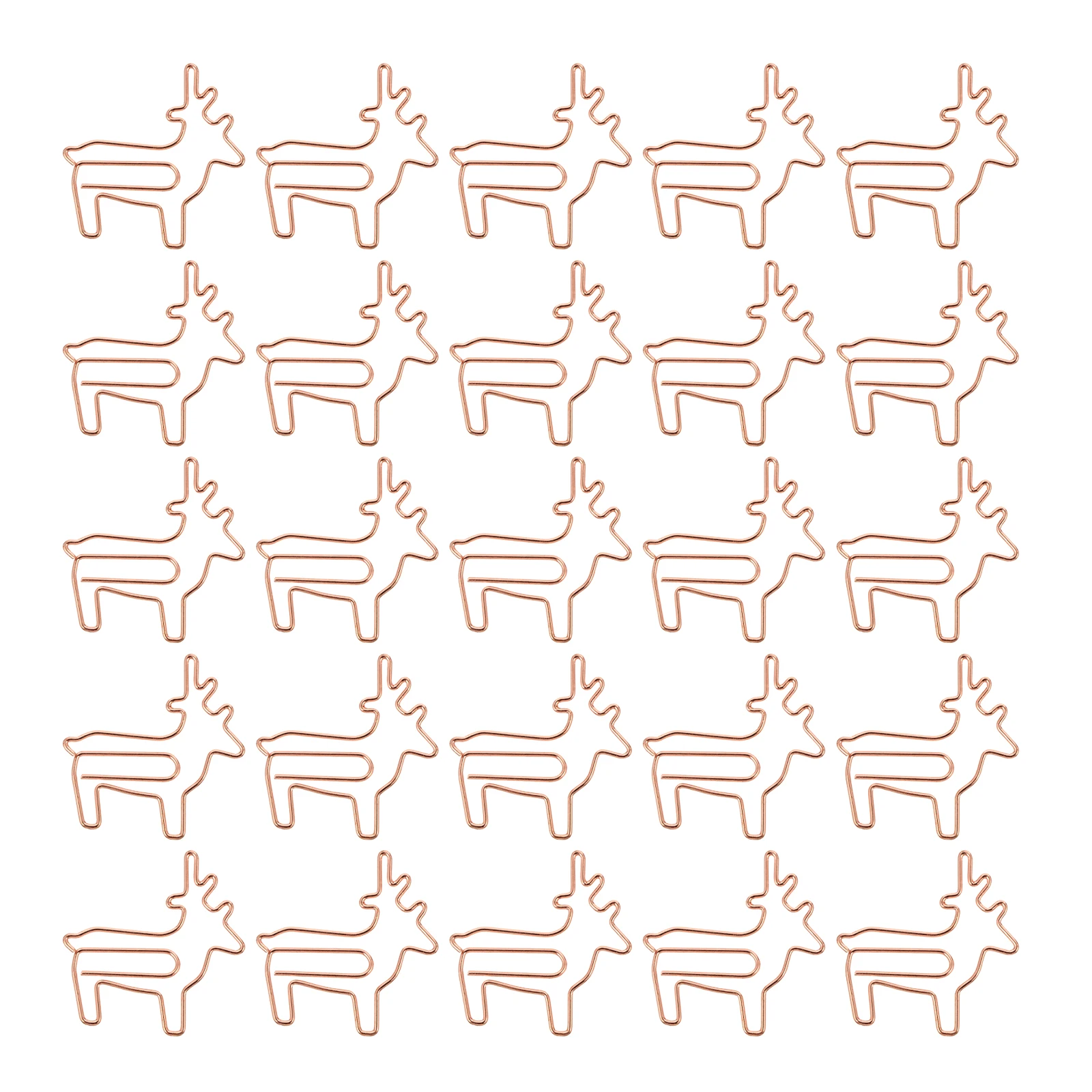 

25 Pcs Bookmark Folder Animal Paper Clip Metal Small Clips Office Supplies