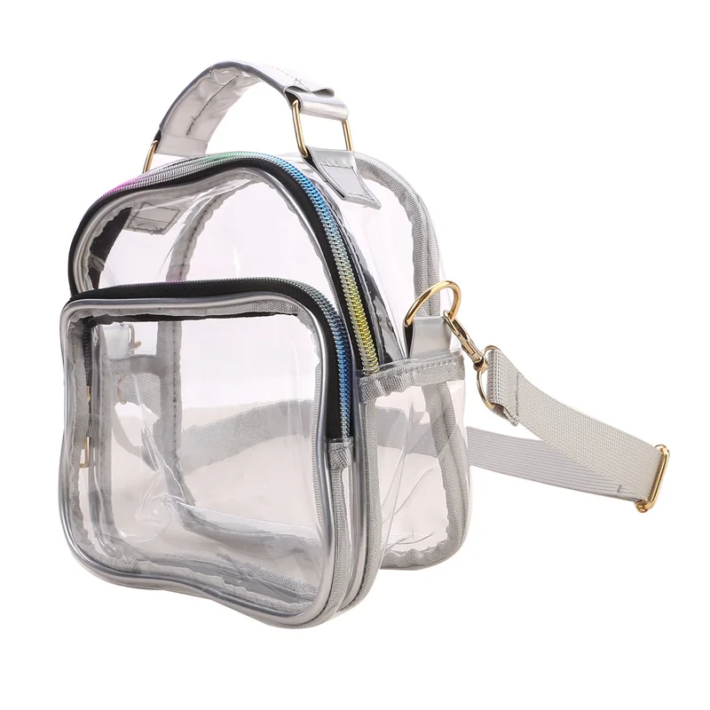 Saco de ombro inodoro transparente do PVC, saco do batom, saco do crossbody do mensageiro, ambiental amigável, TPU, porta-moedas