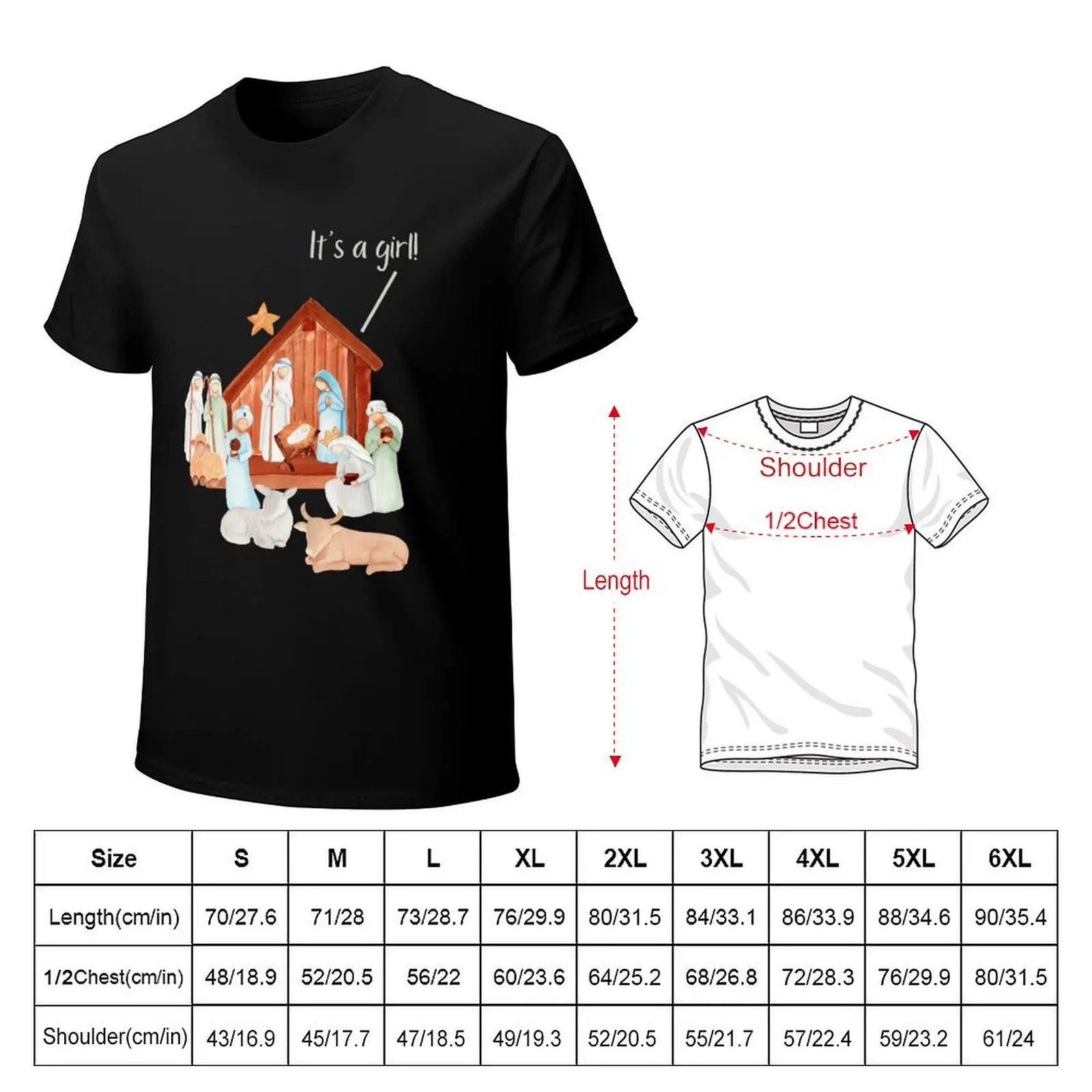 The Nativity T-Shirt Retro Graphic Print T-Shirt