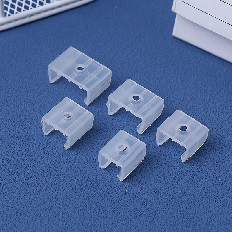 50Pcs Led Connector Fix Plastic Clips Mounting Fixing On Wall For 8/10/12/14/17/18/20MM RGB 5730/5050/2835 Strip Light