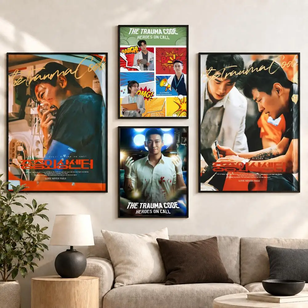 The Trauma Code Heroes on Call Korean Medical Drama Poster Aesthetic Art Print for Bedroom & Living Room Decor, Unframed
