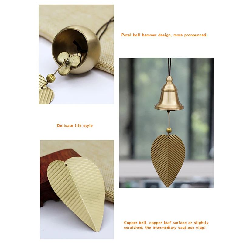 Japanese Copper Wind Chimes - Handcrafted Outdoor Garden Bells with Melodic Tone for Yard & Home Decor
