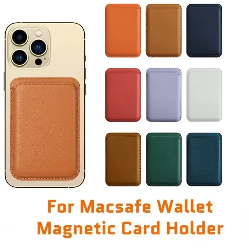 Brieftasche Magnetische Kartenhalter Fall Für Apple Magsafe Für iPhone 17 16 15 14 13 Pro Max Plus Telefon Leder Kartenhalter Brieftasche Fall