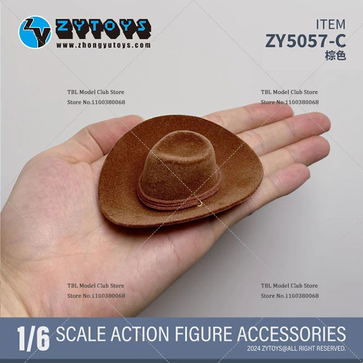 In Stock ZYTOYS ZY5057 1/6 Scale Male Soldier Retro Punk Jazz Western Cowboy Cap For 12inch Action Figure Doll