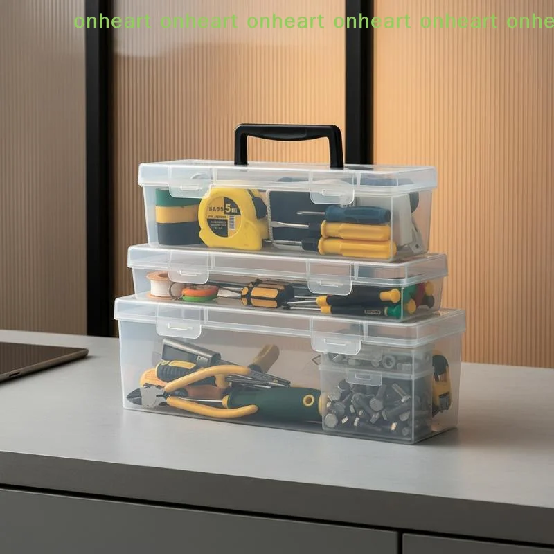 [C]Tool Parts Storage Box with Detachable Compartments 1/7Pcs Set Portable Organizer for Screws Nails Workshop Hardware Storage