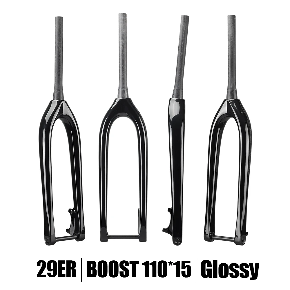 15x110mm 1-1/8'' to 1-1/2" MTB Forks 29er*3.0 inch Carbon Mountain Bicycle Fork Bike Bicycle Parts