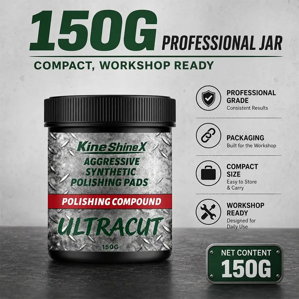 150g Car Polishing Paste Remove Scratch Oxidation Stains High Gloss Paint Maintenance Renewal Body Grinding Compound Wax Cleaner