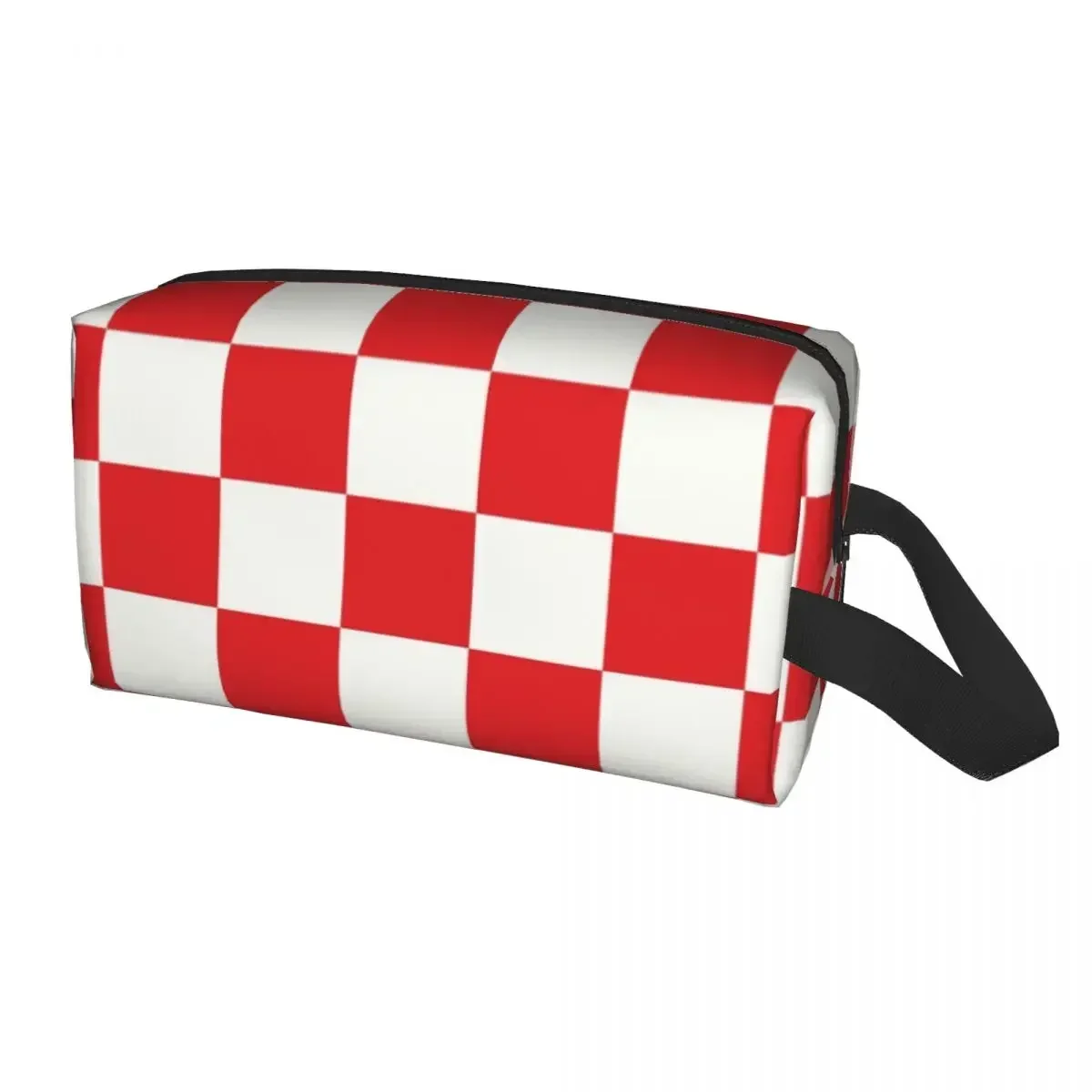 Croatia Style Chess Cosmetic Bag Women Kawaii Large Capacity Makeup Case Beauty Storage Toiletry Bags