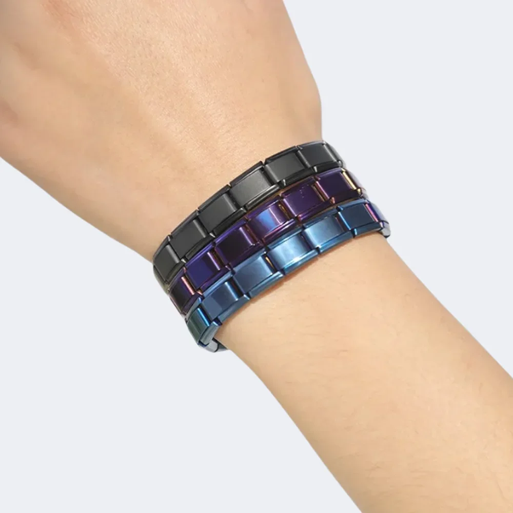 100pcs Italian Charm Stainless Steel 9mm Colorful Style Elastic Bracelet for Woman Men DIY Making GIft Dropshipping Wholesale