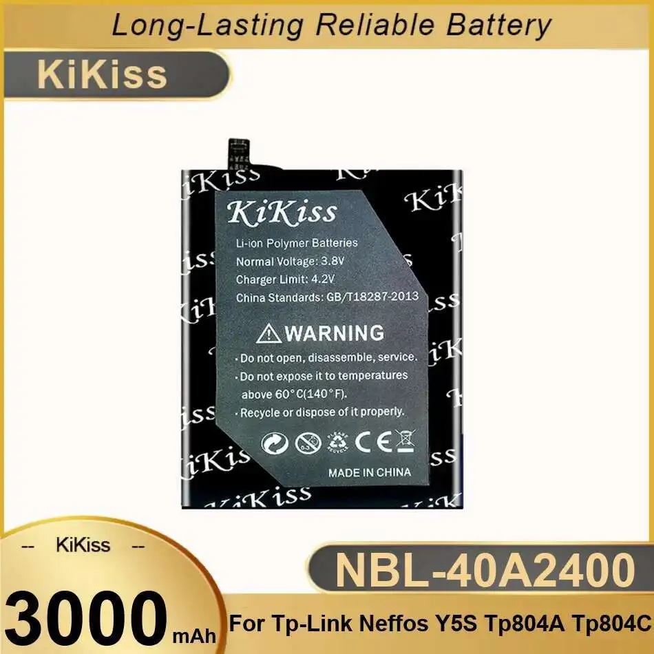 

Long-Lasting Mobile Phone Battery For TP-Link Neffos Y5s TP804A TP804C High Performance 3000Mah Nbl-40A2400