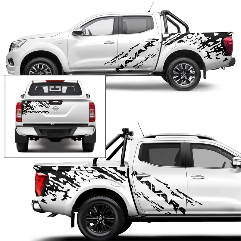 Car Sticker fit for NISSAN NAVARA Toyota Hilux Ford Ranger Mitsubishi L200 Triton VW Amarok  Mud 2015to2023 graphic Viny Decals