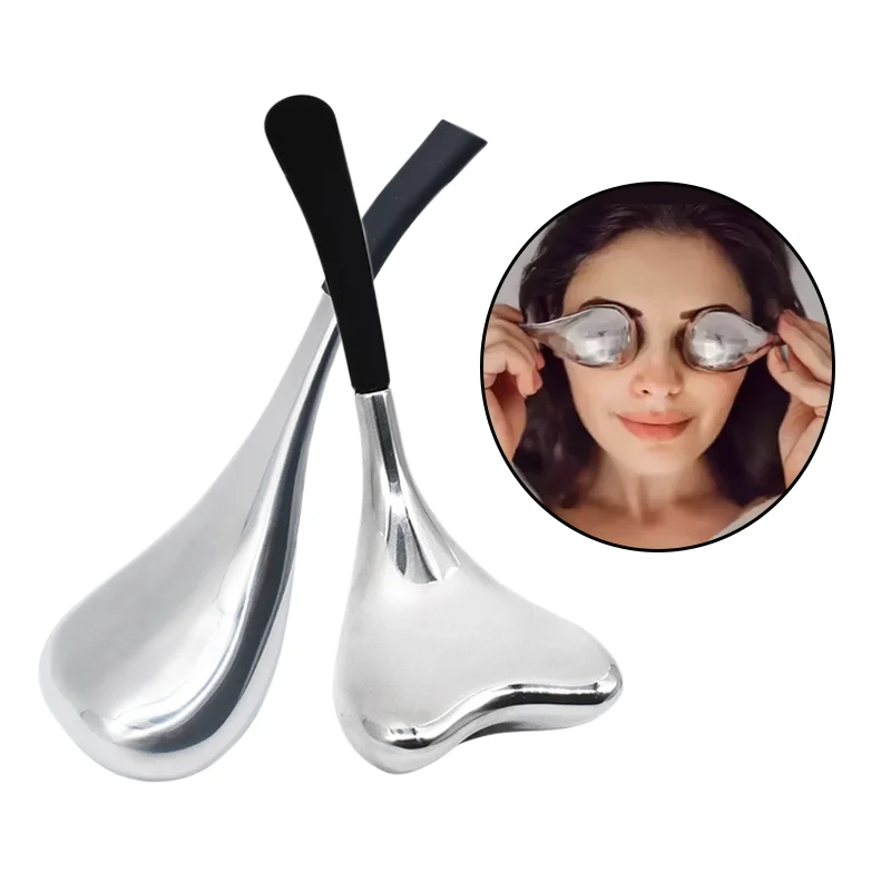 Cooling Spa Globes Facial Skin Care Tools for Face and Eyes Stainless Steel Face Beauty Cryo Sticks for Men Women Face Massager