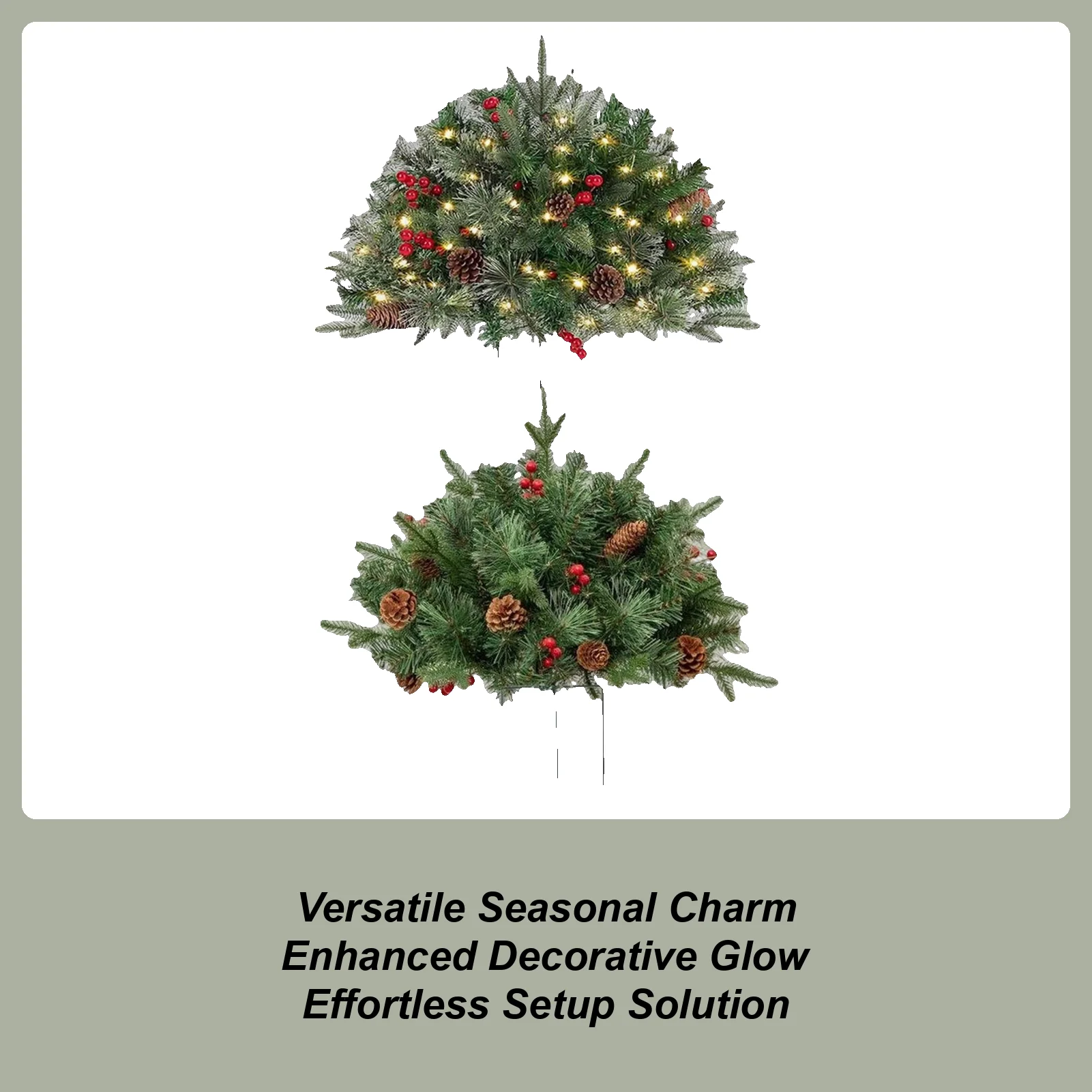 

Outdoor Christmas Urn Filler Outdoor Tree Christmas Filler Decorations Branches Decor Ornaments For Pathway Nativity Outside