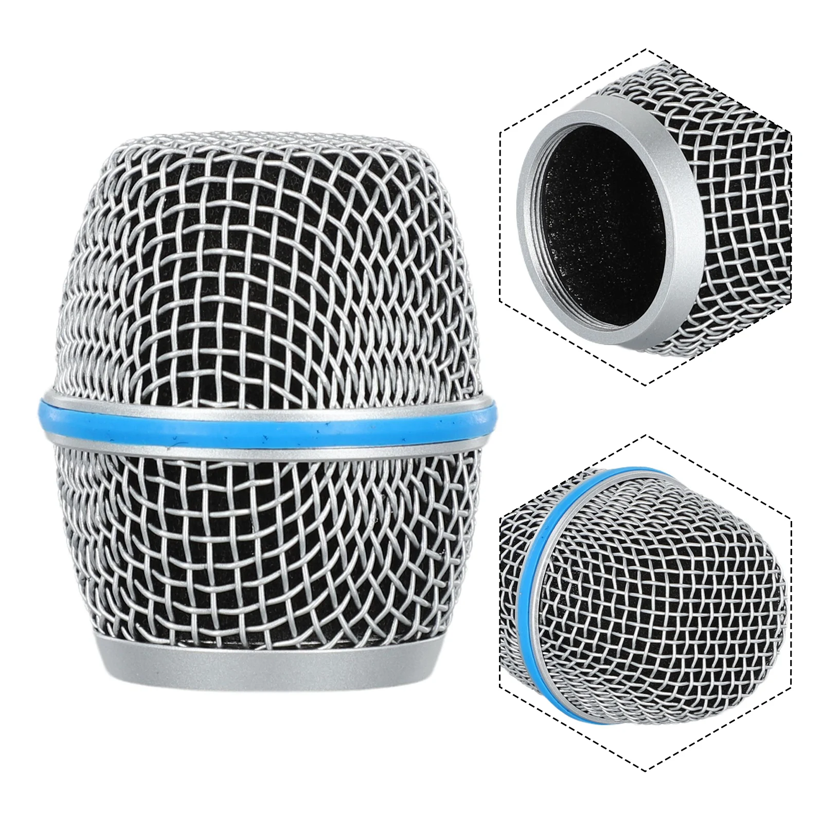 Hot Sales Microphone Mesh Head Suitable Metal For Shure Beta58a With Wireless Microphone Mesh Cover Microphone Accessories