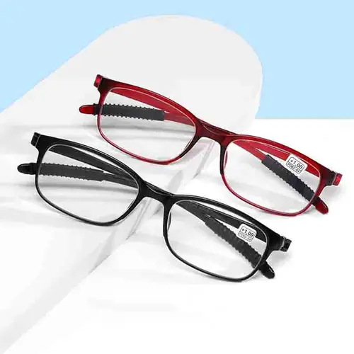 Imagen 2 del producto Gafas de miopía para hombre y mujer, lentes de miopía con revestimiento rojo, 1,0 + 1,5 + 2,0 + 2,5 + 3,0 + 3,5, 4,0