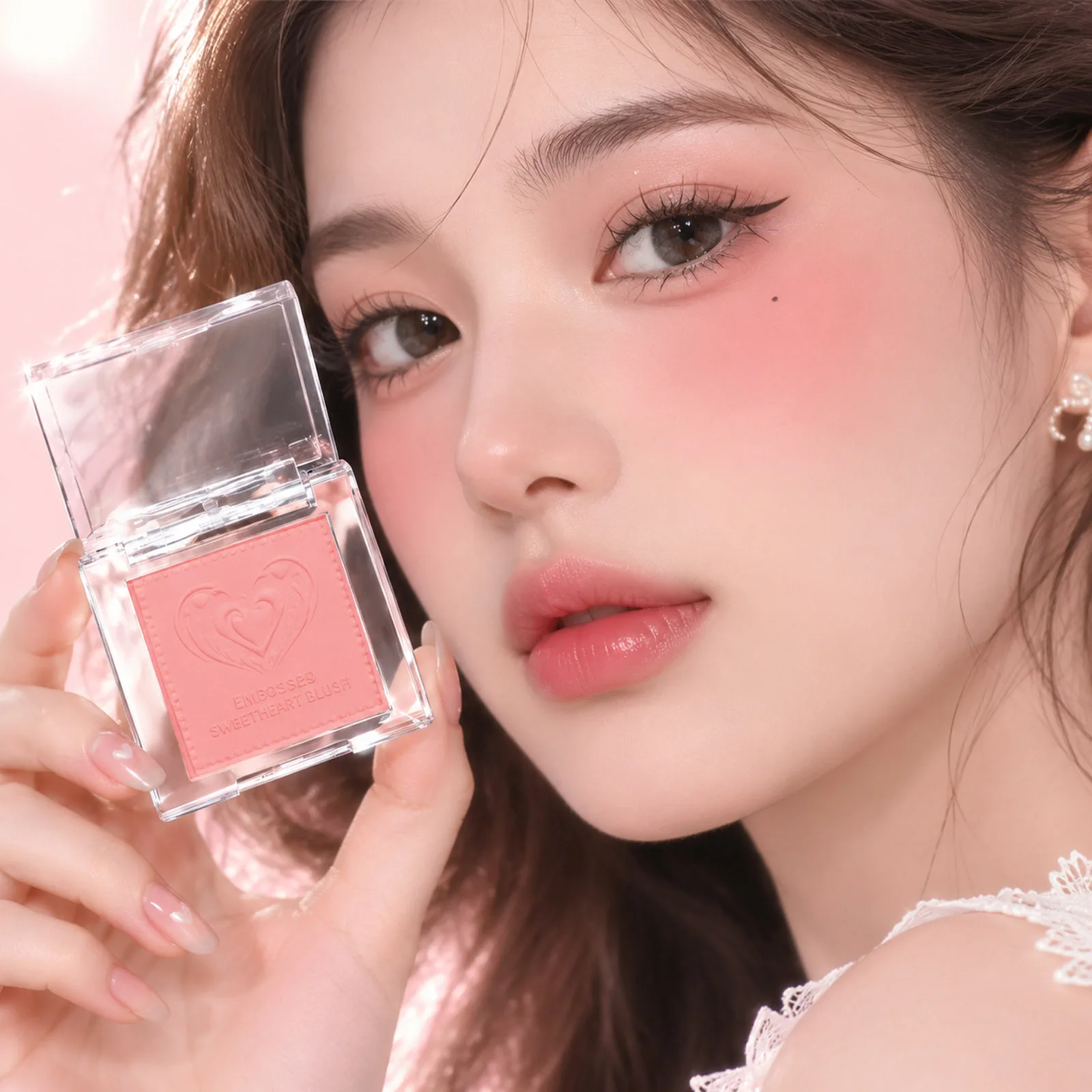 Natural Rosy Blush Makeup – Pure Desire Matte Finish for a Soft, Charming Look
