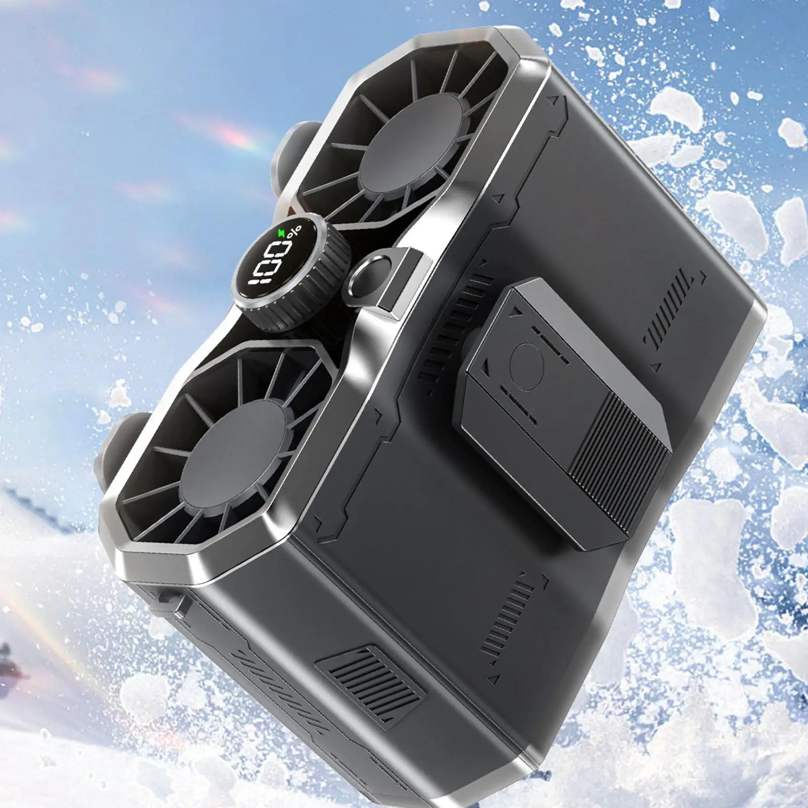 Портативный поясной вентилятор 15000 мАч, мини-вентилятор, многофункциональный вентилятор с быстрым охлаждением, 100 скоростей, перезаряжаемый вентилятор для пеших прогулок на открытом воздухе