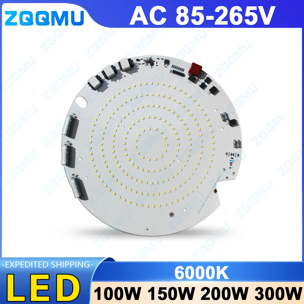 LED Light Panel AC85-265V 100W 150W 200W 300W No Driver Required LED Chip SMD 2835 Suitable for Outdoor Industrial Illumination