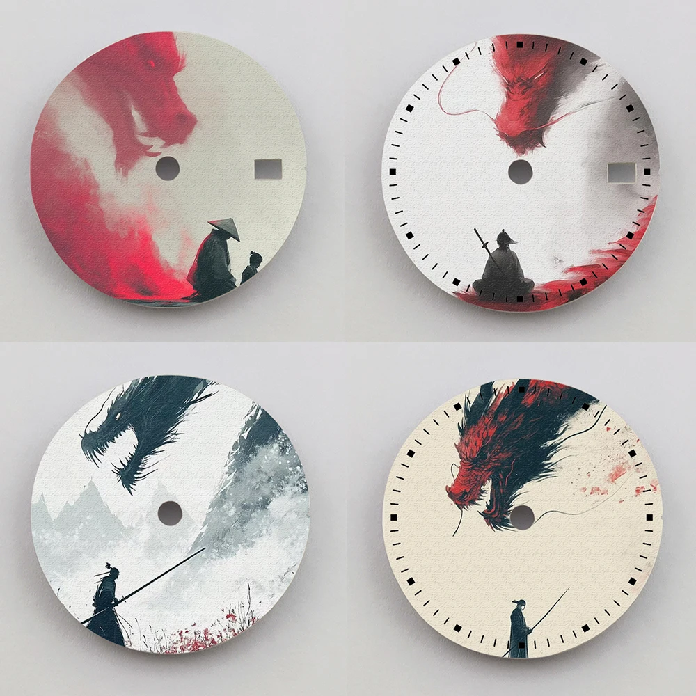 28.5mm Watch Dial Custom Pattern Dial nh35 Dial Color Printing nh35 Watch Face Fit NH35/36 Movement Watch Parts