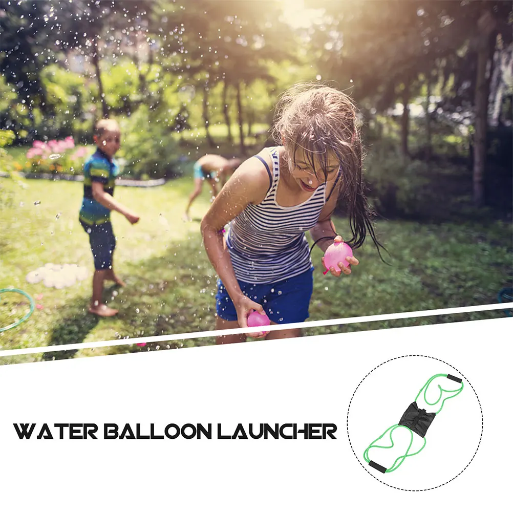 2.1m Outdoor Water Balloon Launcher Backyard Pool Beach Party Game for Children Adults Summer Cooling Play Equipment Long